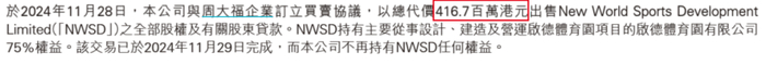 图 / 新世界发展财报