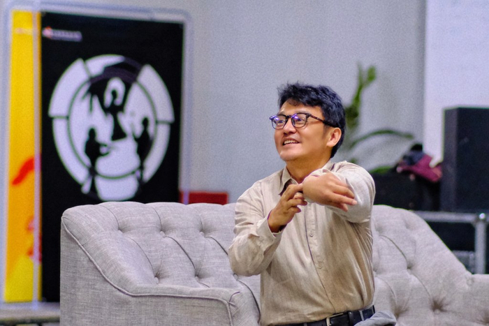 排练照  邹易道饰演莫比乌斯