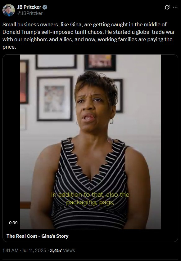 普利兹克帖文 X截图