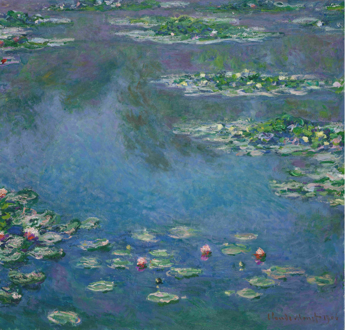 芝加哥艺术博物馆珍藏的《睡莲池》（Water Lily Pond）