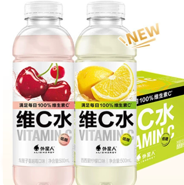 外星人维C水；图片来源：元气森林