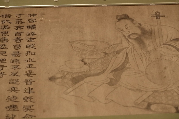 明代佚名 《竹林七贤图卷》（局部）