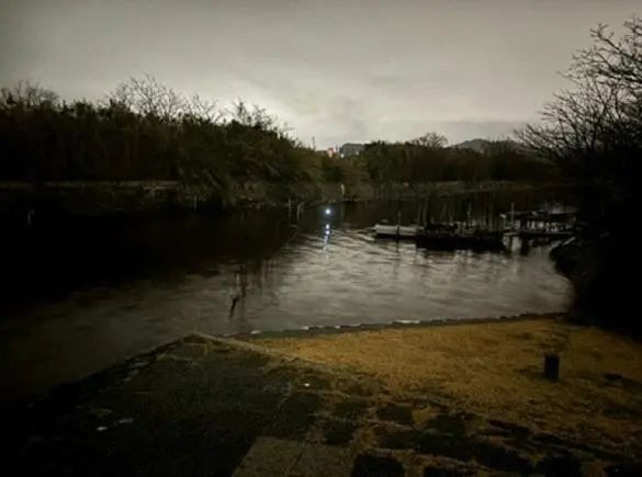 ▲被害人遗体被发现的湖畔