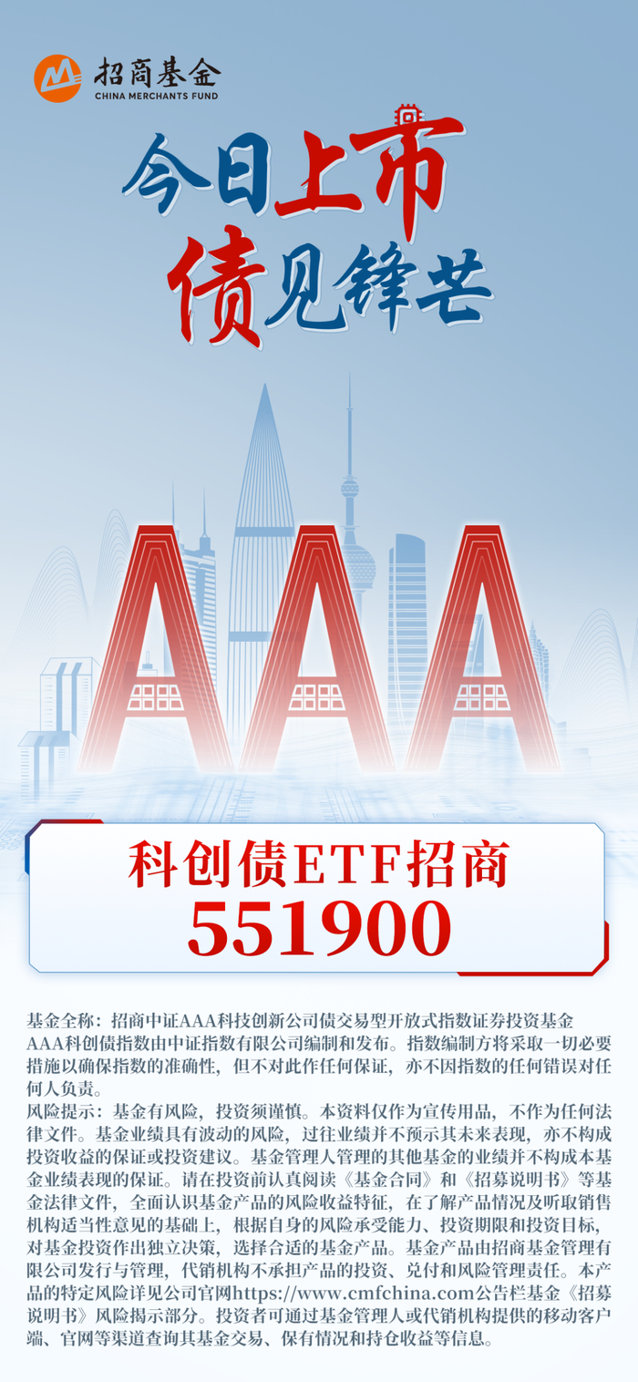 科创债ETF招商（551900）今日上市！_财经头条