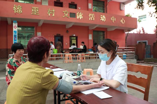 锦里村为群众组织义诊活动。 锦里村 供图