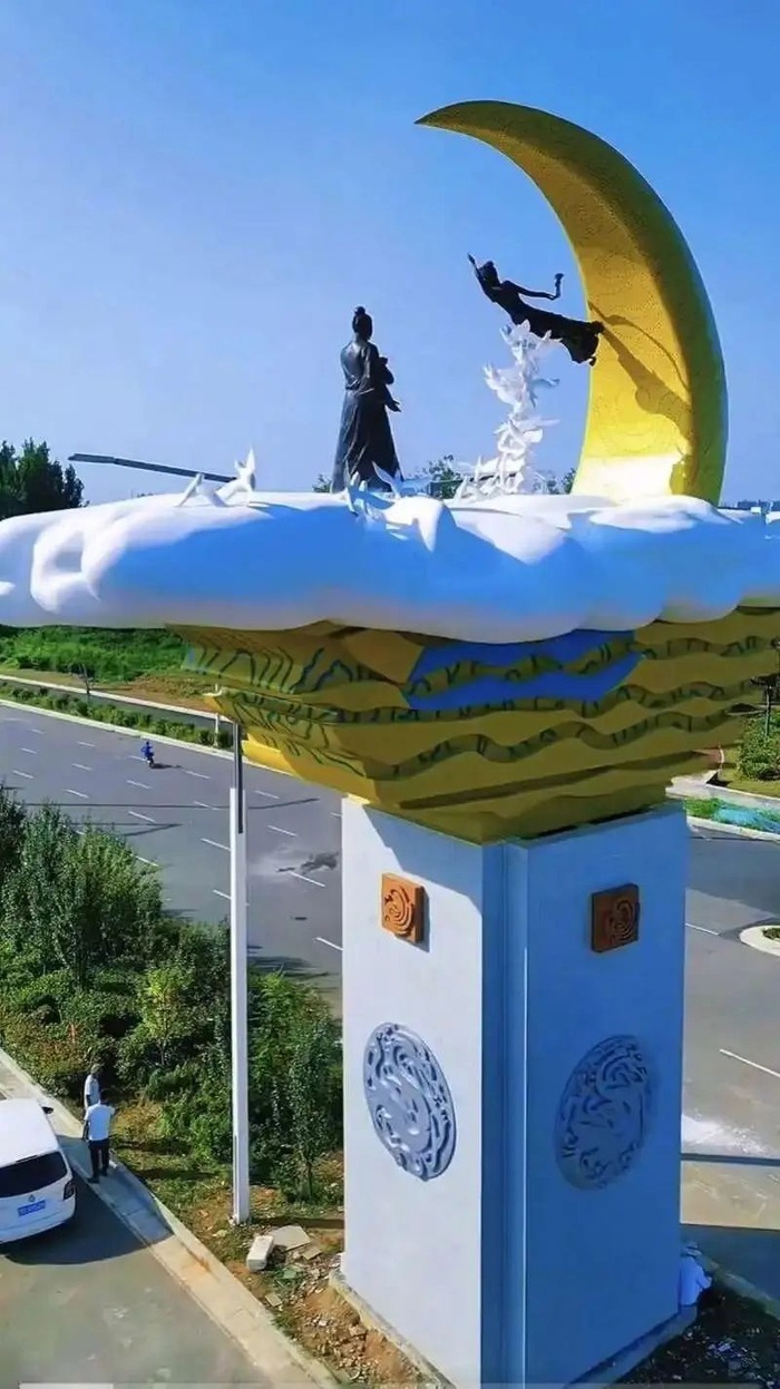 鲁山县牛郎织女雕塑