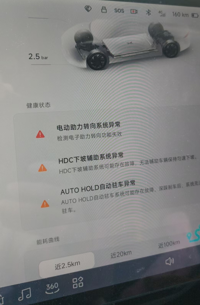 邢先生提供的车辆故障照片 车主供图