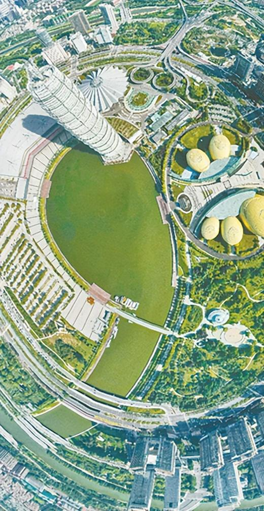 郑东新区CBD城市环境航拍