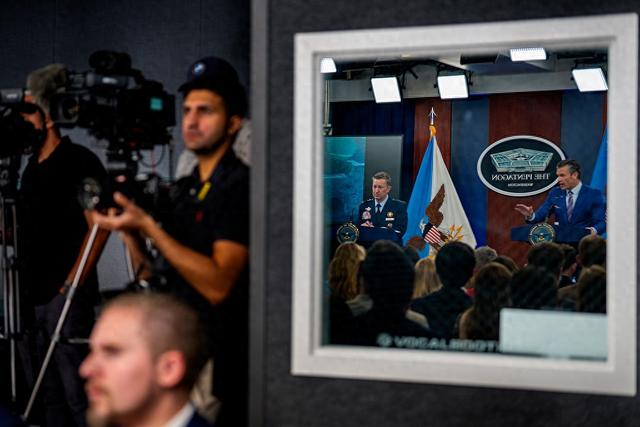 资料图：美国国防部新闻发布会 视觉中国 