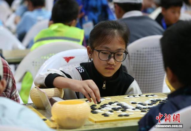 7月19日，2025年青海省青少年业余围棋定、升段赛在青海体育中心开赛，1523名青少年围棋选手同场对弈。张忠苹 摄