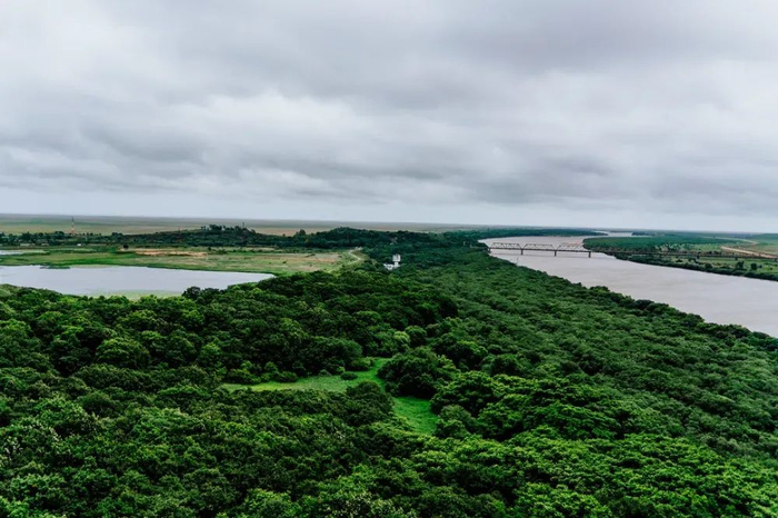 珲春防川一眼望三国景区。（图/视觉中国）