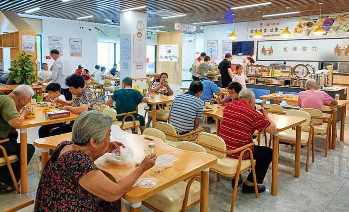 天河区棠下街道社区饭堂。