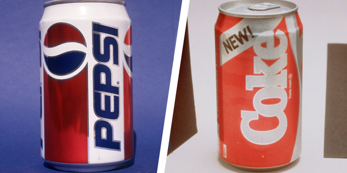 新可乐和当时的百事可乐；图片来源：History
