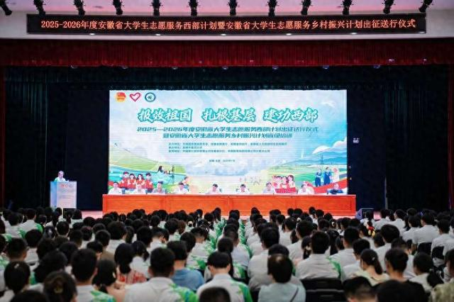 志愿者出征仪式。团安徽省委供图