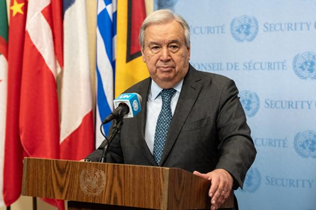 联合国秘书长古特雷斯。视觉中国 资料图