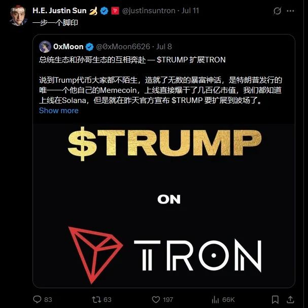 图源：孙宇晨X平台账号