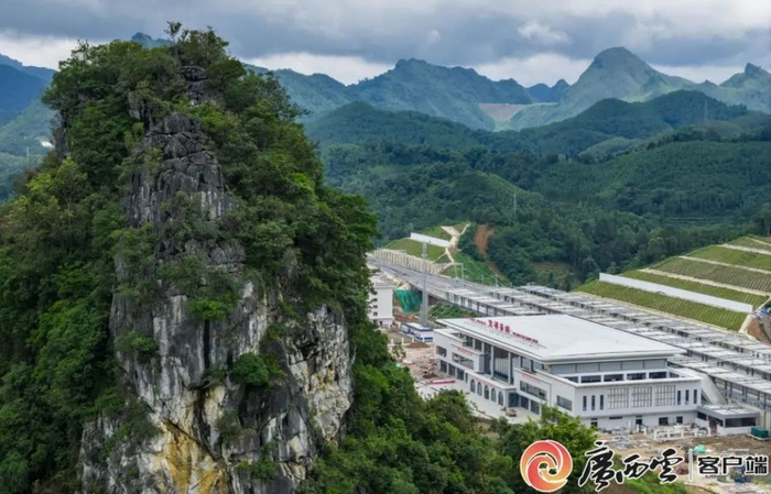 航拍凭祥东站。通讯员 刘玉才摄