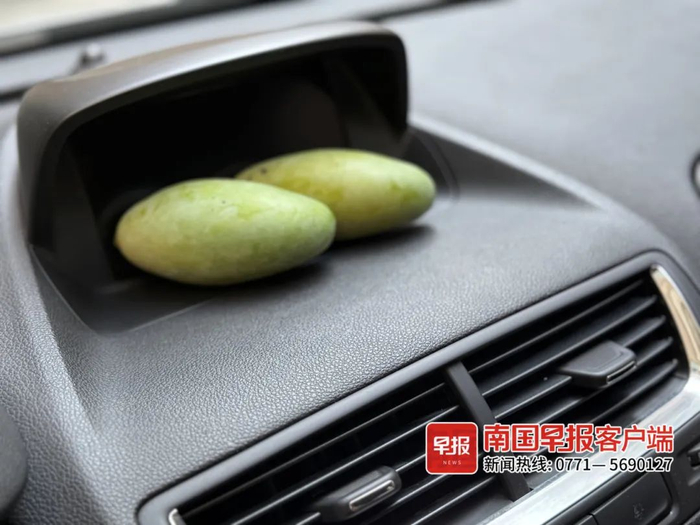 ▲独特的车载“桂七”香薰。南宁市民陈女士供图