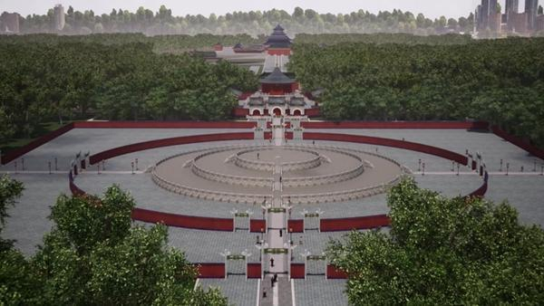 北京中轴线主体历史古代建筑数字化三维模型。受访团队供图