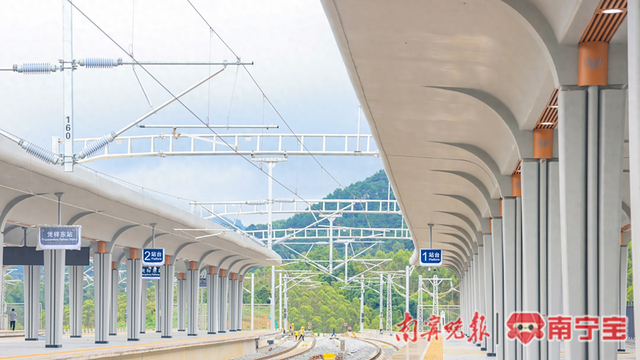 南凭高铁崇凭段凭祥东站站场。 通讯员韦建松 摄