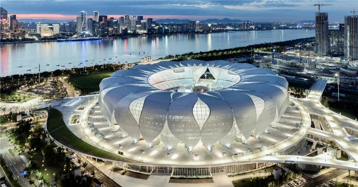 杭州奥体中心体育场，图片来源：公众号杭州奥体大小莲花