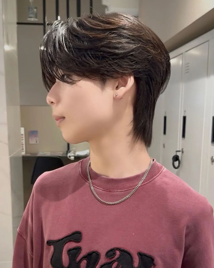 男士3cm燕尾发