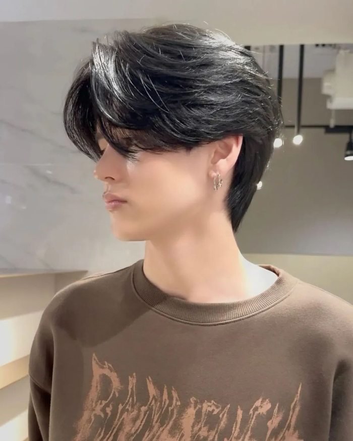 男士3cm燕尾发