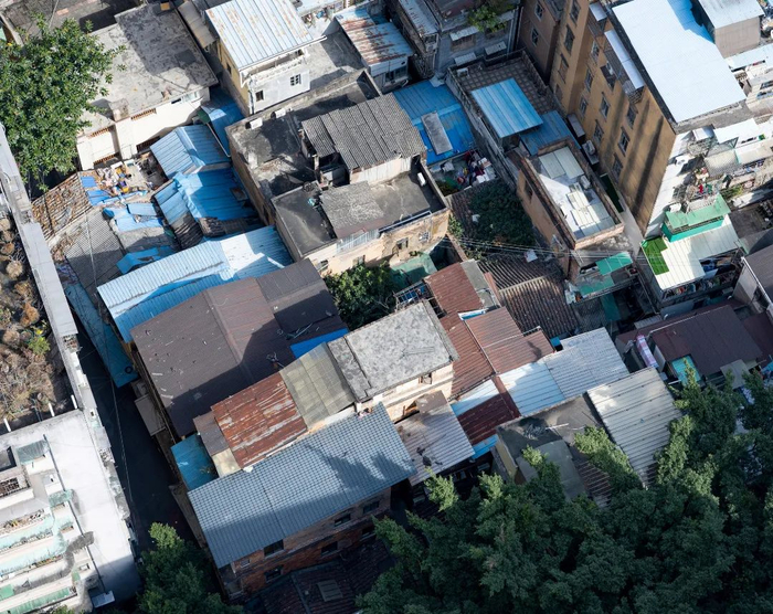 小石集“原拆原建”前俯视图