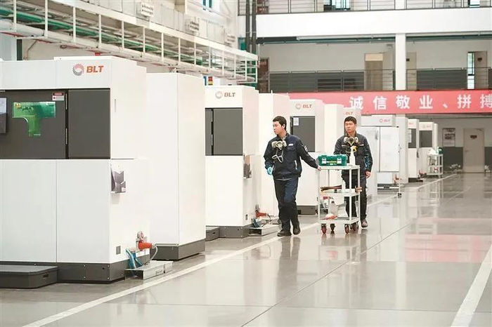 铂力特金属增材制造智能工厂项目车间。（新华社记者 邵瑞 摄 资料图片）