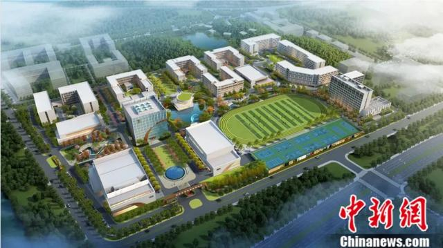 浙江华策影视技工学校项目效果图。桐庐县委宣传部 供图