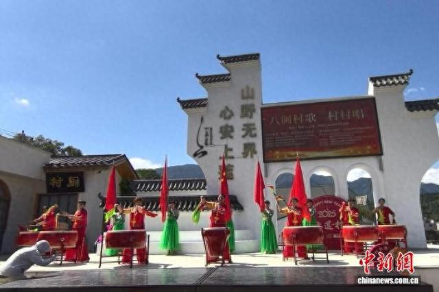 图为2025福建“村歌”美育活动在福州闽清县上莲乡启动。吴少华 摄