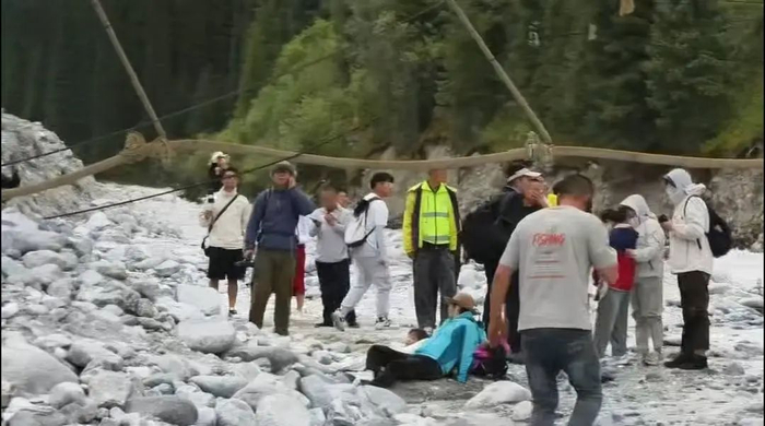 　景区事故现场。受访者供图