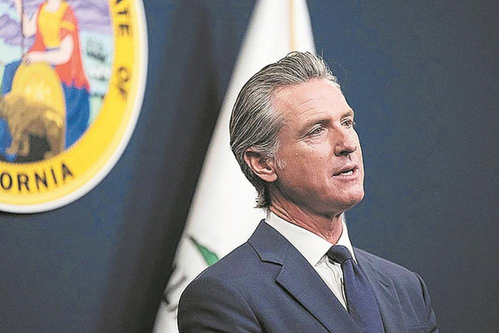     加州州长加文·纽森。