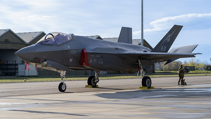 （资料图）F-35A闪电II第五代战斗机。