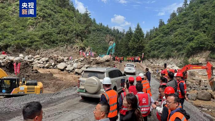 S104線搶通 甘肅榆中災毀道路全面恢復通車