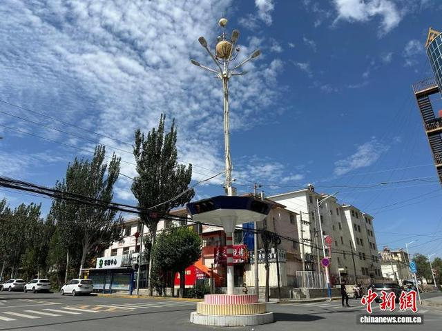 8月5日，玉门老市区街景。冯志军 摄