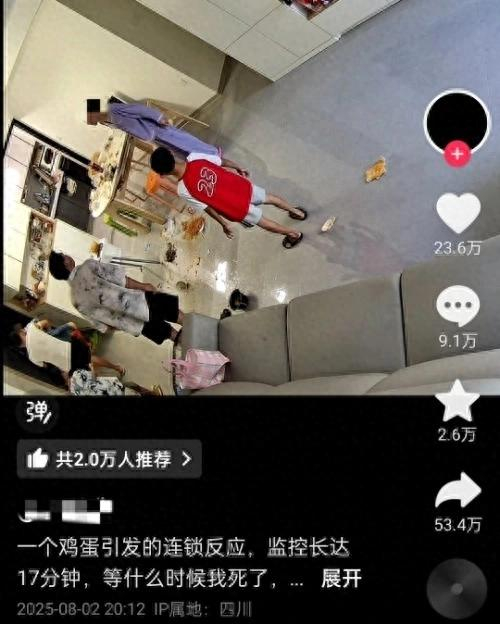 該網(wǎng)民發(fā)布的監(jiān)控視頻引發(fā)廣泛關(guān)注