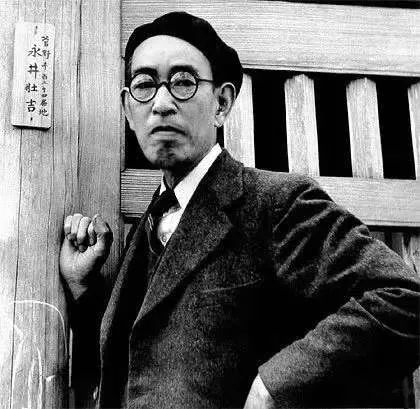 ▲永井荷风像。