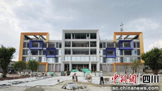 安岳运动鞋服共享孵化中心建设现场。安岳县委宣传部 供图