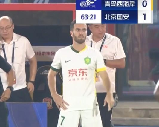 国安球员塞尔吉尼奥达成中超100场里程碑，斩获27球20助攻