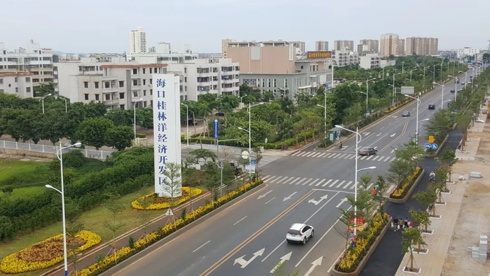 经过精细化管护，桂林洋开发区道路整洁明亮，绿意盎然，展现出生机勃勃的新面貌。