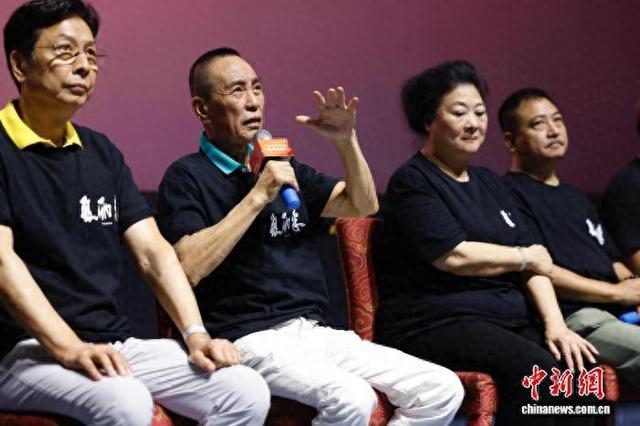 潮语电影《夏雨来》主创在映后与观众分享了创作心得。钟锐钧 摄