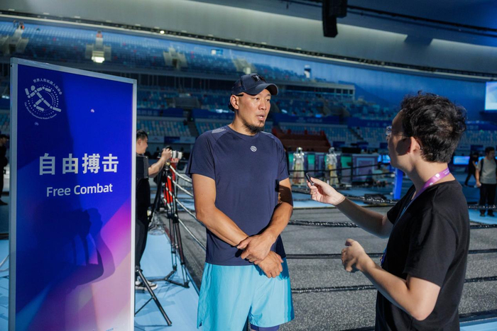 跆拳道奥运会奖牌得主、中国前跆拳道运动员刘哮波赛前接受新京报贝壳财经记者采访 新京报记者王子诚/摄