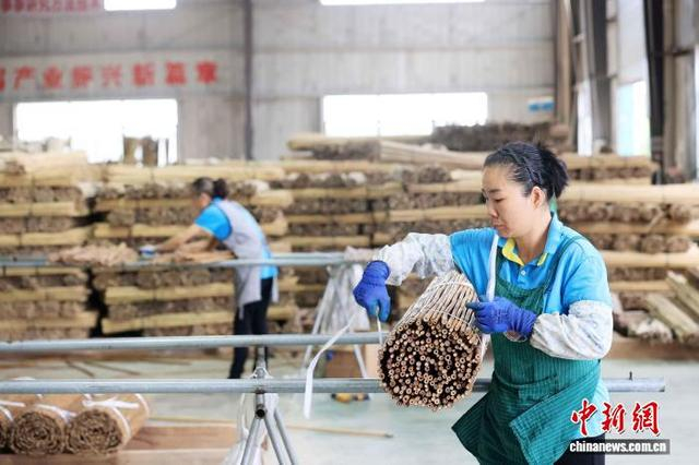 图为工人在生产线上紧张地忙碌，赶制国外订单。谭凯兴 摄