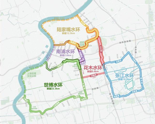 当前，浦东新区正在构建“五环”水脉体系。浦东新区生态环境局 供图