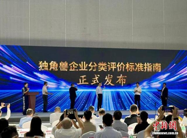 《独角兽企业分类评价标准指南》发布。中国发明协会 供图