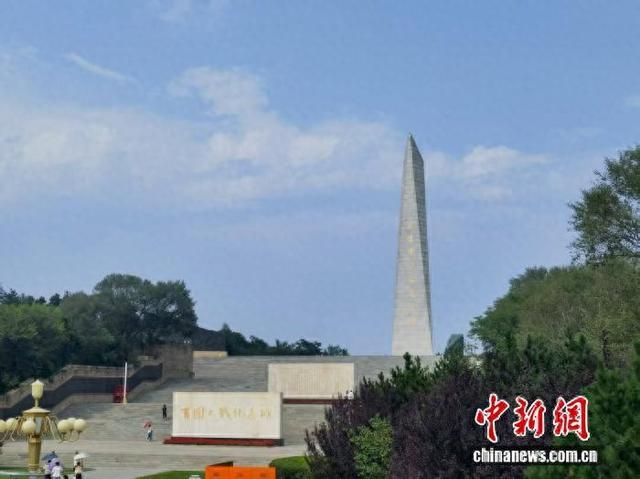 图为百团大战纪念碑。记者 郎朗 摄