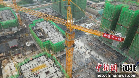 图为廊坊南尖塔棚改项目现场。王巍 摄