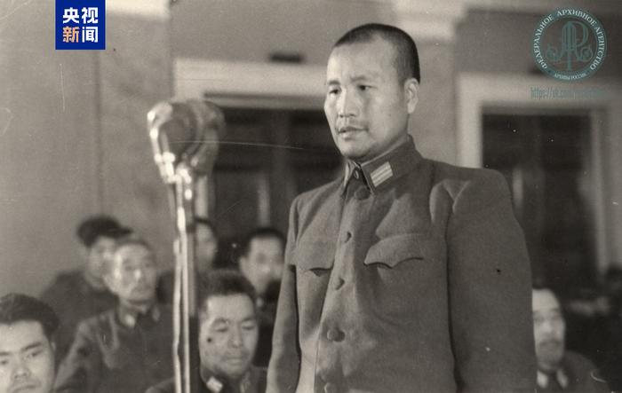 △1949年12月,被告柄泽十三夫在针对原日本军人细菌武器制备案的审判中发表最后陈述。