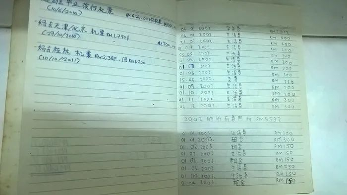 母亲的记账本  受访者供图